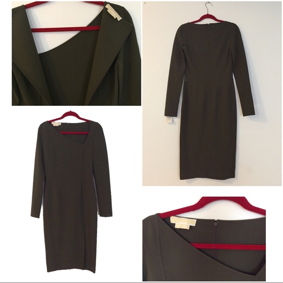 Michael Kors Asymmetrical Sheath Dress - Picture 4 of 14